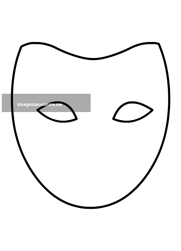 Maschera Bianca Disegni Da Colorare